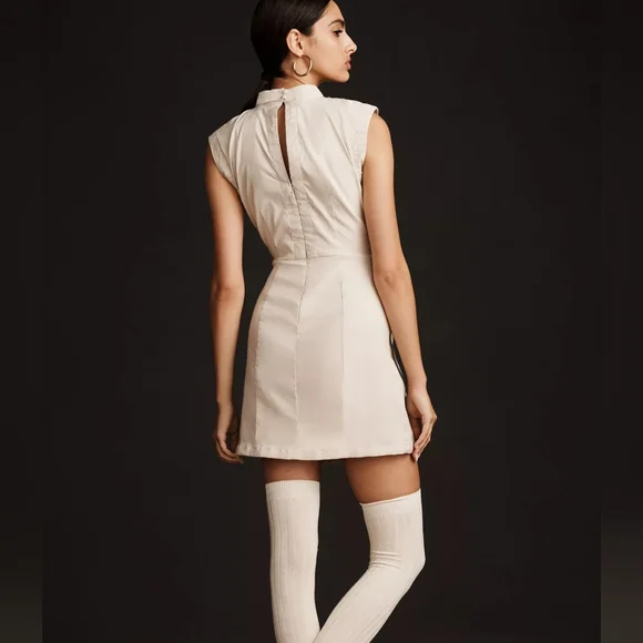 NWT Anthropologie Mock-Neck Sleeveless Seamed Dress - Large - Picture 2 of 6